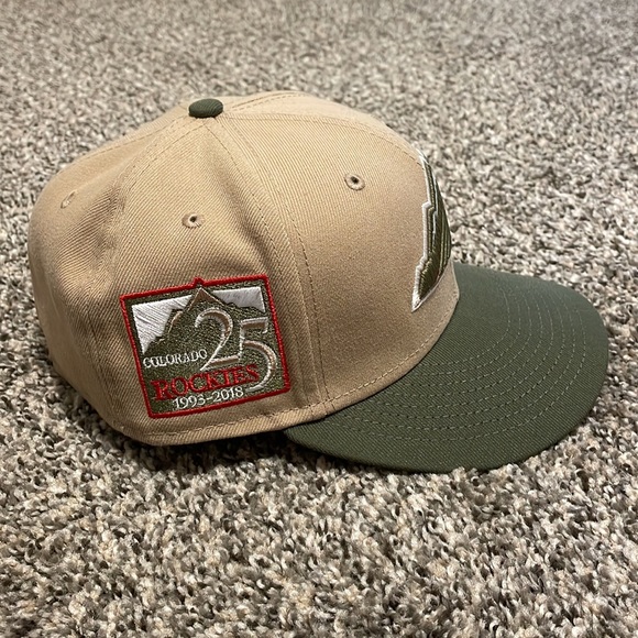 Colorado Rockies Side Patch New Era Fitted Hat Rare Collectible MLB Topperz - Picture 5 of 7